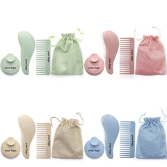 "Eco-friendly wheat straw detangler hair brush and scalp massager set"
"Anti-static detangling hair brush for smooth and shiny hair"
"Wheat straw scalp massager brush for healthy hair growth"
"Plastic detangler hair brush with ergonomic handle design"
"Multi-color eco-friendly detangler brush and scalp massage set"
"Sustainable ABS and TPEE hair brush for removing knots and tangles"
"Gentle scalp massager brush for reducing frizz and breakage