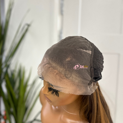 Light Blonde Synthetic Lace Front Wig | Layered, Curtain Bangs-SORRIE/101 - EstelleLuxeWigs