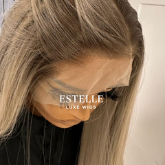 Glueless Long Straight Mixed Blonde Mix 13 by 6 Synthetic Lace Front Wig -AMY - EstelleLuxeWigs