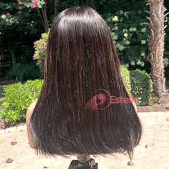2 by 6 HD Lace Closure 16'' Straight Virgin Human Hair, Natural Black/Brown, Beginner-Friendly, Ready to Wear-Kayla - EstelleLuxeWigs