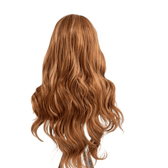 Wavy Copper/Auburn Blonde Mix Synthetic Lace Front Wig-Ivy - EstelleLuxeWigs