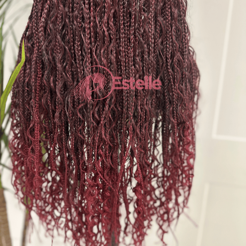 Long Braided Boho Gluleless  Lace Front Wig | baby Hair   -Kilani - EstelleLuxeWigs