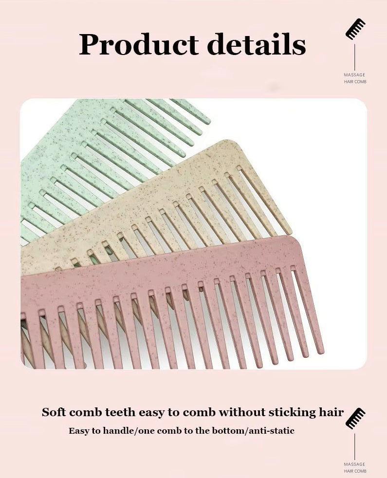 Matt Detangler Silicone Scalp Massager Hair Brush Set of 3 Shampoo Brush - EstelleLuxeWigs