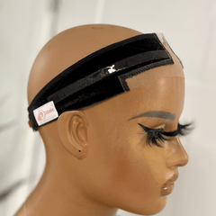 Estelle Luxe Lace Grip Wig Band – Adjustable Velvet No-Slip Band with Transparent Lace - EstelleLuxeWigs