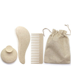 "Eco-friendly wheat straw detangler hair brush and scalp massager set"

"Anti-static detangling hair brush for smooth and shiny hair"

"Wheat straw scalp massager brush for healthy hair growth"

"Plastic detangler hair brush with ergonomic handle design"

"Multi-color eco-friendly detangler brush and scalp massage set"

"Sustainable ABS and TPEE hair brush for removing knots and tangles"

"Gentle scalp massager brush for reducing frizz and breakage