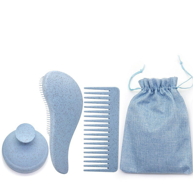 "Eco-friendly wheat straw detangler hair brush and scalp massager set"

"Anti-static detangling hair brush for smooth and shiny hair"

"Wheat straw scalp massager brush for healthy hair growth"

"Plastic detangler hair brush with ergonomic handle design"

"Multi-color eco-friendly detangler brush and scalp massage set"

"Sustainable ABS and TPEE hair brush for removing knots and tangles"

"Gentle scalp massager brush for reducing frizz and breakage