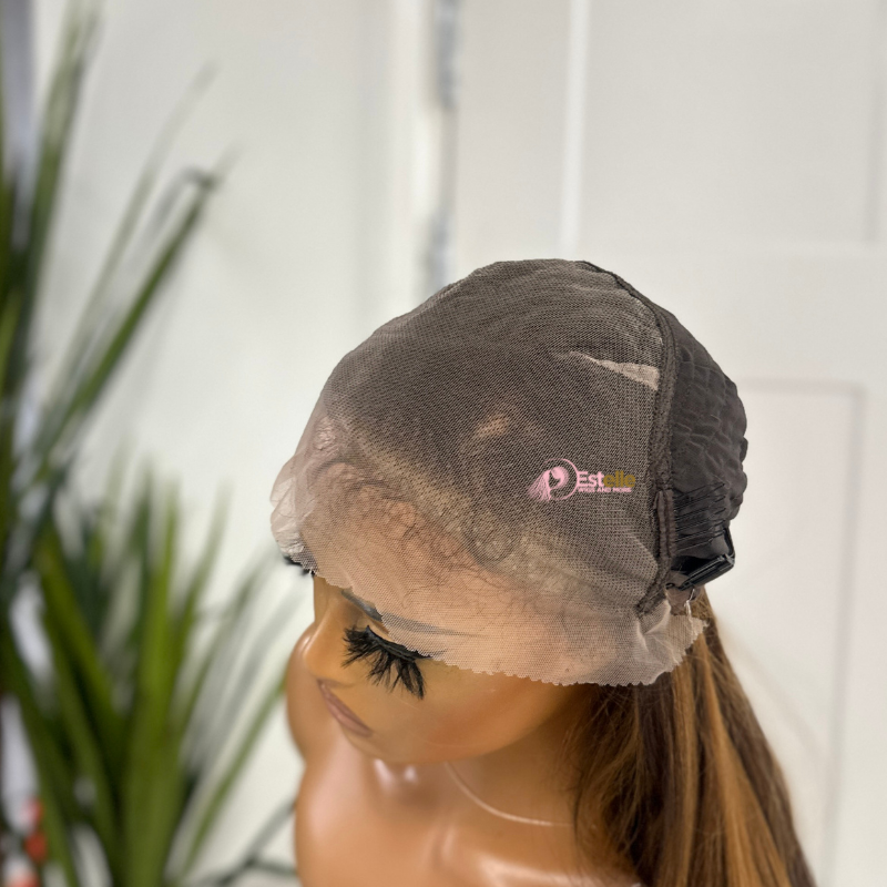 Light Blonde Synthetic Lace Front Wig | Layered, Curtain Bangs-SORRIE/101 - EstelleLuxeWigs