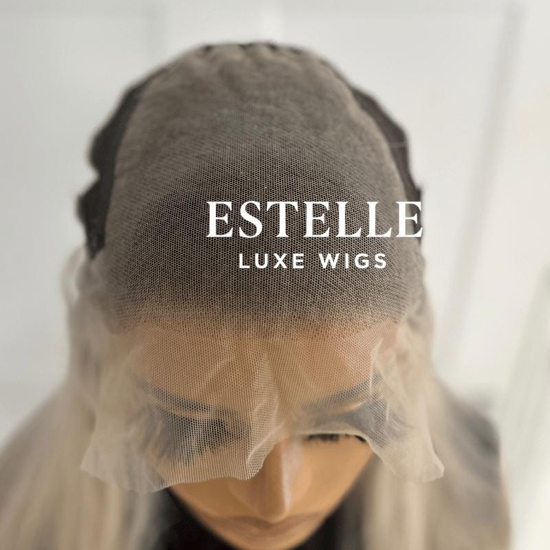 Long Balayage Synthetic Lace Front Wig | Warm Brown with Blonde Highlights-Sorrie - EstelleLuxeWigs