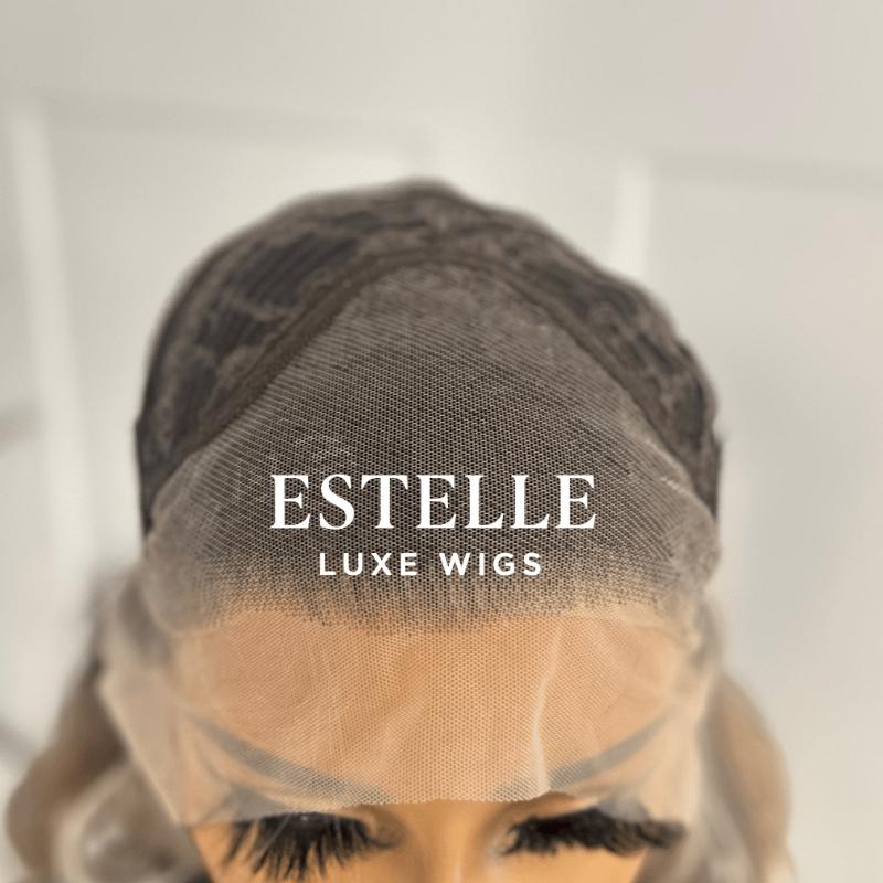 Rooted Pastel Pink Wig Synthetic Lace Wig -Petal/E7 - EstelleLuxeWigs