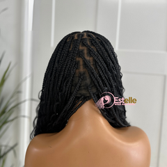 Black Long Braided Full Lace Wig -BRASKA 1B - EstelleLuxeWigs