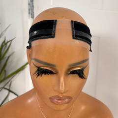 Estelle Luxe Lace Grip Wig Band – Adjustable Velvet No-Slip Band with Transparent Lace - EstelleLuxeWigs